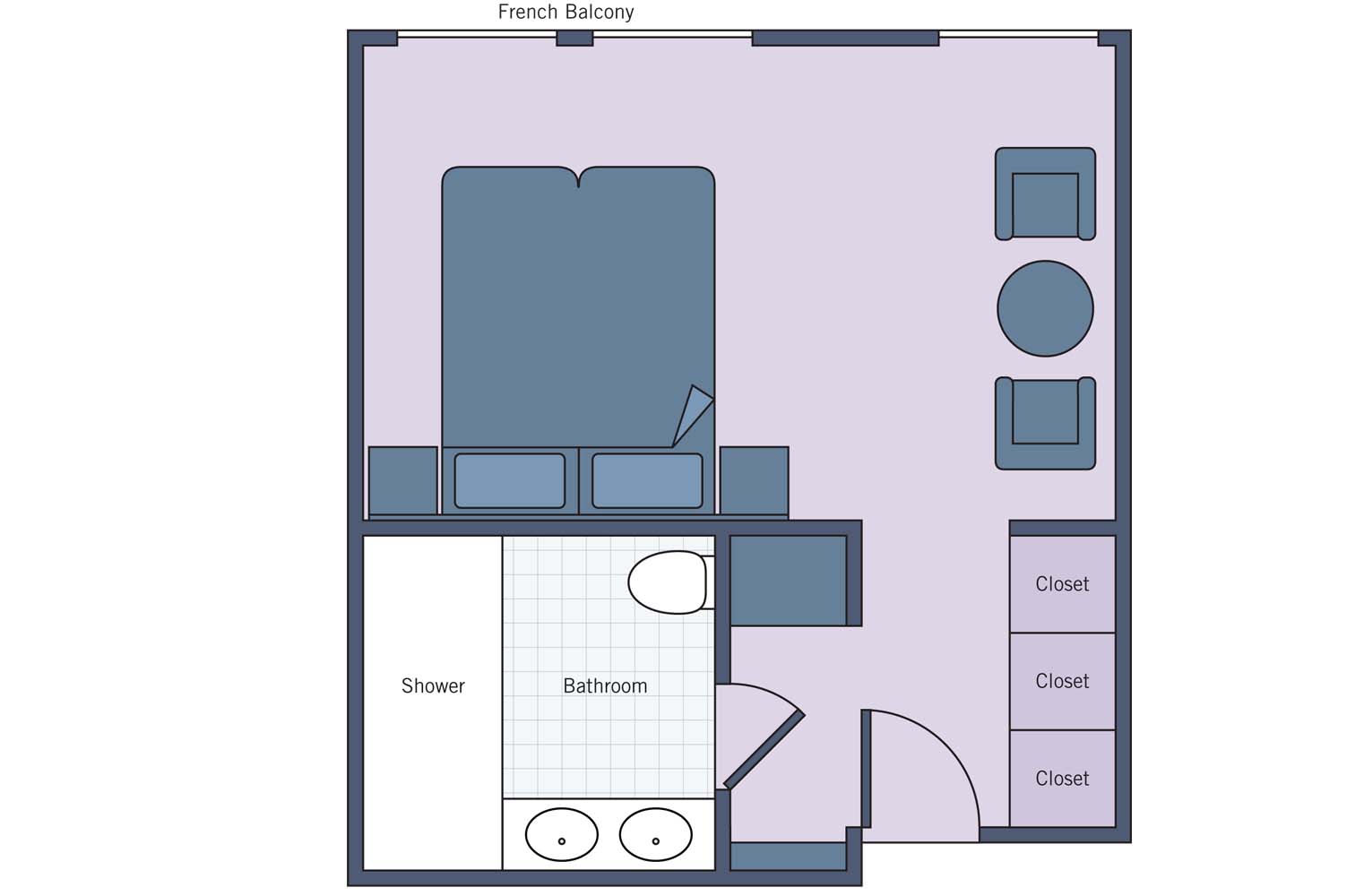 UNI River Duchess  Suite floor plan